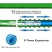 Waterpal Garden 50ft Gardenhose-Green Expandable Water Hose with Triple Layer Latex Core, Stamped Aluminum J