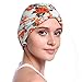 YI HENG MEI Women's Elegant Floral Pleated Indian Turban Hat Chemo Cancer Cap Sleep Cap