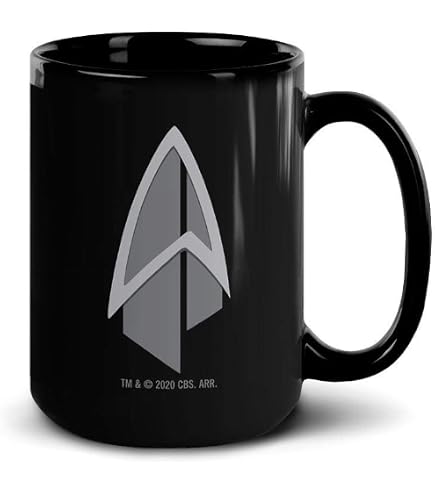 Amazon.com: Star Trek: Discovery Starfleet Command Black Mug - Officially  Licensed - 15 oz : Home & Kitchen