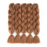 Alissa Jumbo Braiding Hair Extensions High Temperature Kanekalon Synthetic Ombre Twist Hair Multiple Tone Colored Jumbo Braiding Hair (24'', 30#)