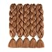 Alissa Jumbo Braiding Hair Extensions High Temperature Kanekalon Synthetic Ombre Twist Hair Multiple Tone Colored Jumbo Braiding Hair (24'', 30#)