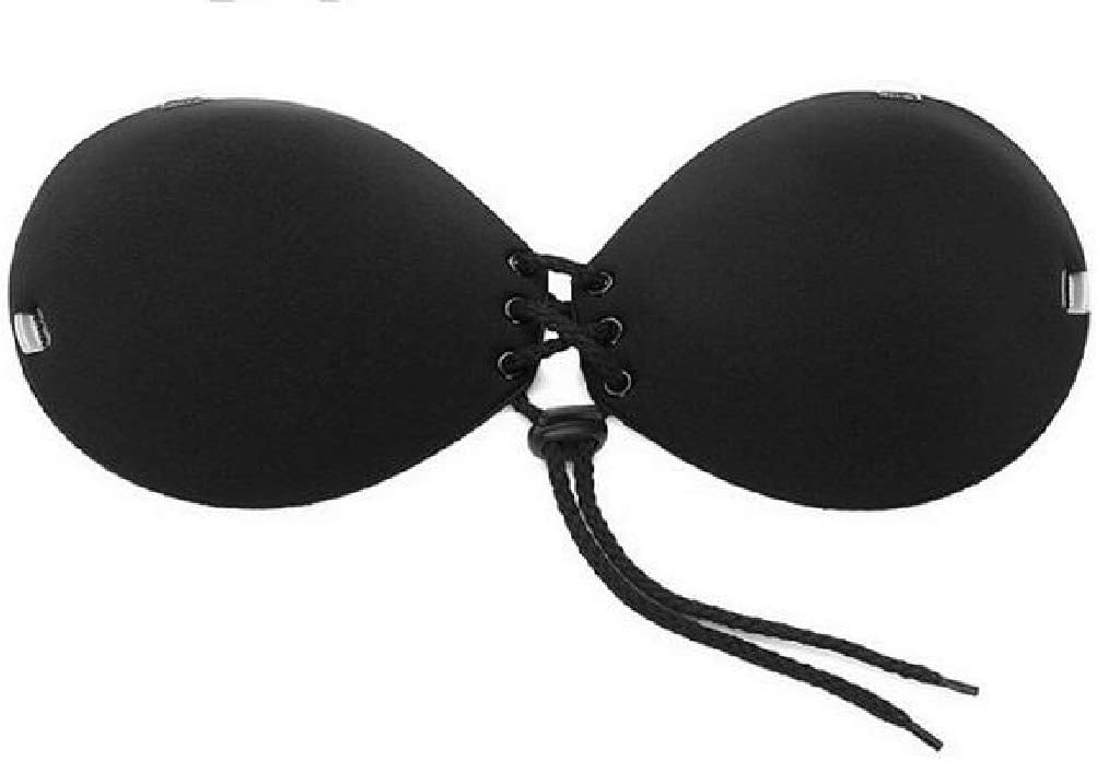 MOUTEN Brasier Invisible de Silicona para Mujer, Negro, US34B