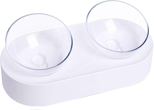 Amazon Petkit 猫用フードボウル 猫 皿 食器 スタンド付き ウォーターボウル 0度 15度調整可能 頭を下げらず 洗いやすい 透明pc素材 ボウル2個セット Petkit 食器 ボウル 通販