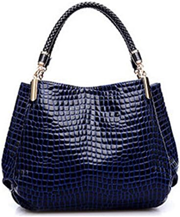 Designer Handbag Women Leather Handbags Alligator Shoulder Bags Hand Bag Blue