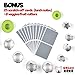 Premium Sandwich Cutters Set for Kids- 50pcs Stainless Steel Cutters for Vegetables, Fruits & Cookie