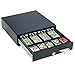 MMF Industries STEELMASTER Touch Release Cash Drawer | 13” W x 4” H x 14” D | 4 Cash & 5 Coin Compartments | Secure Lock with 2 Keys | Scratch & Chip-Resistant Finish | Steel | Portable Cash Drawer