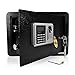 SereneLife Safes And Lock Boxes - Digital Safe Box, Home Safe Box Combination Safe Box Steel Alloy Drop Safe - Includes Keys (SLSFE22FP)