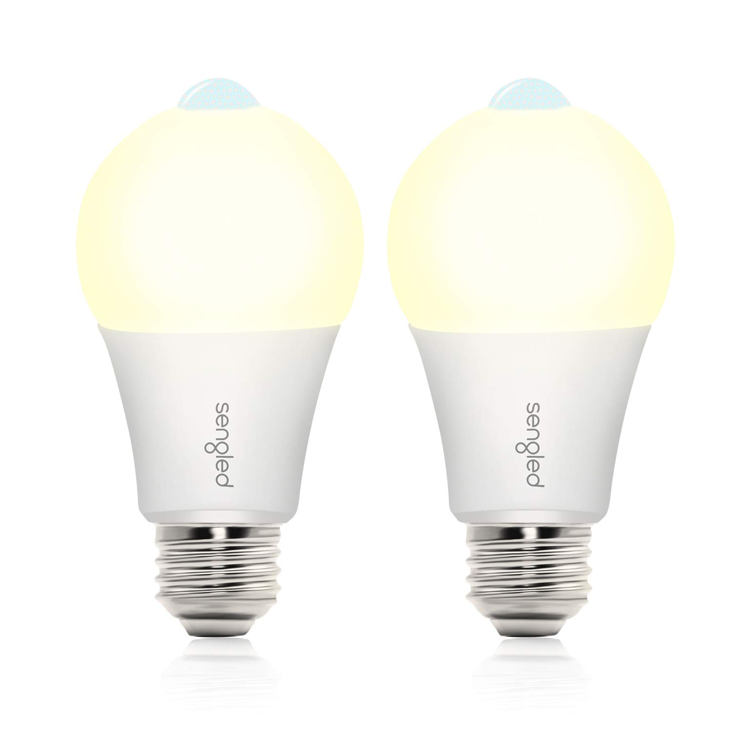 Sengled A19 Motion Sensor Light Bulb Outdoor/Indoor 11W (75-Watt Equivalent), Soft White Motion Sensing Light Bulb Built-in Photocell Sensor for Front Porch Garage Hallway 3000K 1200LM, 2 Pack
