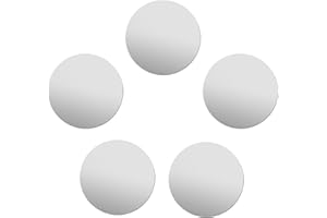 Uxney Stainless Steel Disc，3" Diameter 24Ga 0.5mm Thickness Stainless Steel Round Sheet for Crafts,DIY, Jewelry, Electrical, Repair, Industrial(5 Pac)