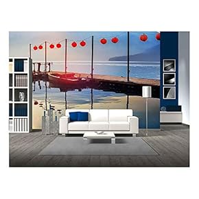 Sun Moon Lake in Taiwan - Removable Wall Mural | Self-Adhesive Large Wallpaper - 66x96 inches