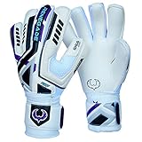 Renegade GK Fury Goalie Gloves (Sizes 7-11, 5 Cuts, Lvl 4) Pro-Tek Fingersaves -High Performance Pro Level Goalkeeper Glove, Amazing Value -German Giga Grip Palms - 30 Day Guarantee