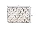 Cute Panda Velvet Plush Coral Fleece Throw Pillow and Blanket Set (Black White)
