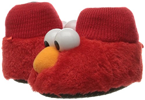 Sesame Street Baby Elmo Puppet Slipper, Red, 3/4 Child US Toddler