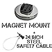 The Accessory Pro Magnetic Mount and Steel Safety Cable Compatible with All GoPro Cameras - 100+ mph Speed