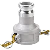 Camlock Fitting Type DA 3" Female Camlock x 2" Male Camlock | With Gasket Fitting Anti-Oil, Alloy Aluminum Coupling Reducer Adapter, Cam and Groove Hose Fitting