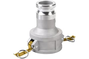ISESLVNA Camlock Fitting Type DA, 3" Female Camlock x 2" Male Camlock, Coupling Reducer Adapter, Cam and Groove Hose Fitting (3" Female to 2" Male))