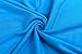 BELAROI Women's Scoop-Neck Solid Three-Quarter-Sleeve Short Fit-and-Flare Dress, Deepskyblue, 3X