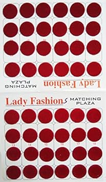 Lady Fashion Stick on Bindis, Maroon (Pack of 3)