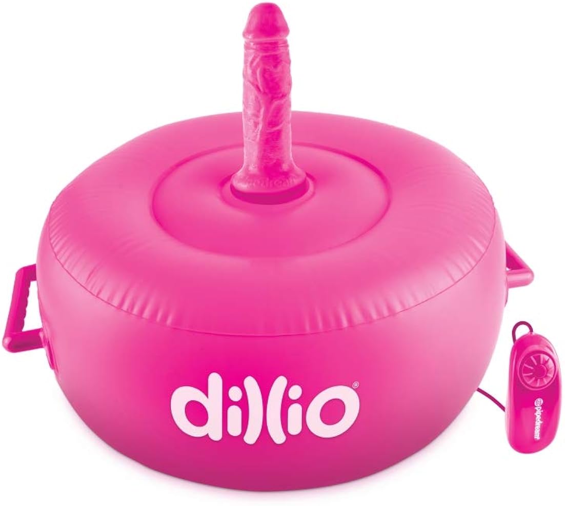 Pipedream Products Dillio Vibrating Inflatable Seat, Hot Pink Amazon
