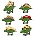 Dinosaur Taco Holder Set by East World - Tacosaur Tribe with BrontoSpoon Ladle - 3x Dino Stands for 6x Jurassic Tacos! Triceratops Taco Stand Holder, Taco Truck or Kids Plastic Novelty Taco Plates