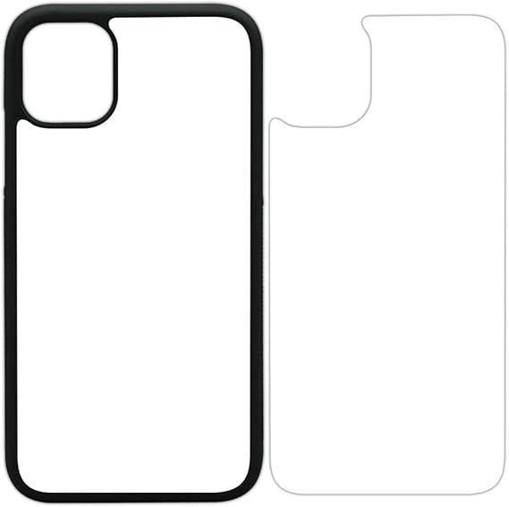 Download Amazon.com: 100x Sublimation Rubber Black Cases Compatible ...