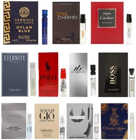 11 Men's Designer Fragrances Sample Vial