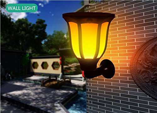 Solar Torch Light with Flickering Flame-Sunklly Waterproof Solar Post Lighting Landscape Decoration Solar Post Light for Garden Patio Yard Driveway (1 Pack)