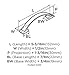 Amerock | Cabinet Pull | Satin Nickel | 3-3/4 inch (96 mm) Center to Center | Candler | 1 Pack | Drawer Pull | Drawer Handle | Cabinet Hardware