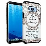 Galaxy S8 Case, DURARMOR Harry Potter Deathly Hallows Map Dual Layer Hybrid ShockProof Ultra Slim Fit Armor Bumper Air Cushion Drop Protection Case Cover, Hallows