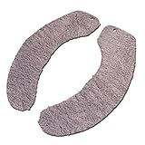 EBlife Soft Toilet Seat Cover Pads [One of the Most Comfortable and Warmest Toilet Seat Cover] [Medical Grade Asepsis Anti-Bacteria and Anti-Slippage] Washable Reusable for any Type of Toliet (Gray)