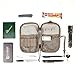 3VGEAR Compact Pocket Organizer - MOLLE Compatible EDC Pouch with Clamshell Opening and YKK Annex Clips - Rugged 600D Water-Resistant Tactical EDC Organizer - Olive Drab