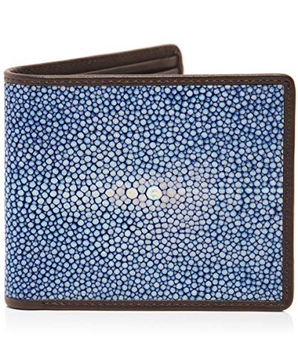 Oliver Sweeney Men's Stingray Leather Benson Wallet Blue