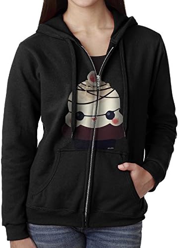 Akslkli Womens Full Zip Lovely Cute Cartoon Icecream Hoodie With Pouch Pocket Large