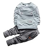 2016 Baby Boys Kids 2 Pieces Fall Clothing Set T-Shirt Pants Outfits(Blue,2-3 years)