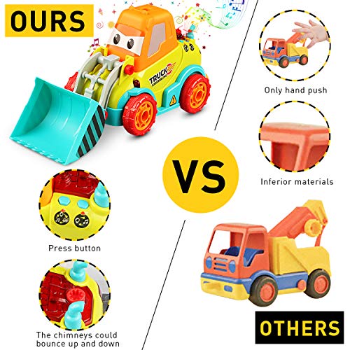 Tencoz Take Apart Toys, Kids Tool Set with Electronic Cordless Drill Car Bulldozer Excavator Toys Gifts for Boys Kids Girls Toddler Christmas Pretend Play - Thumbnail 3