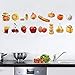 decalmile Kitchen Food Wall Decals Apple Cherry Wall Stickers Kids Room Dining Room Kitchen Wall Art Decor
