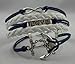KMG Antique Silver Karma Infinity Bracelet Love Nautical Anchor Blue Rope Knit Weave