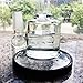 Kikunum Hand-Made Glass Crafts,Lenox Nightfall Vase,7 Inch Dual Water Percolator Glass Big Water