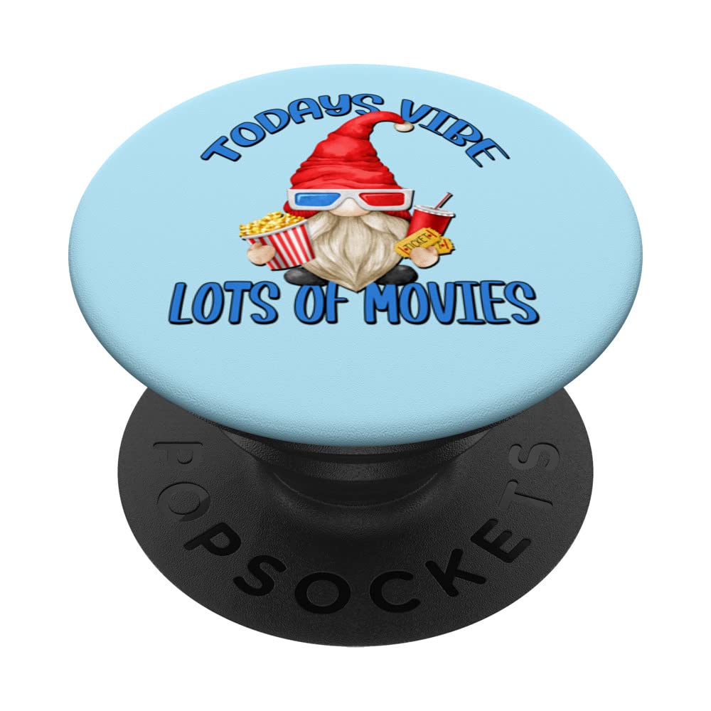 Cute Popcorn For Movie Night For Retired Grandpa & Funny Dad PopSockets Swappable PopGrip