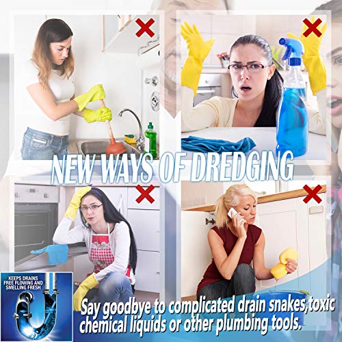 [2022 Newest] Drain Cleaner Sticks, NonToxic Sink Clean Deodorizer for