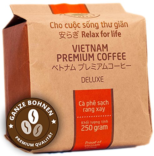 VietBeans Hello5 Deluxe – Hochwertige Kaffeebohnen aus Buôn Ma Thu?t Vietnam – Edles Arabica Aroma mit kräftiger Note…