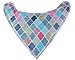 Happy bébé Baby Bandana Drool Bibs (4-Pack) Absorbent Organic Cotton Bibs for Girls, Colorful Designs, Ultra Soft & Adjustable, 3 months
