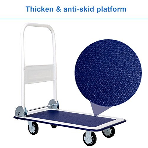 4 Goplus+Folding+Platform+Rolling+Flatbed