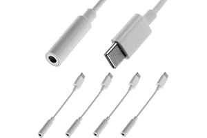BESPORTBLE 4pcs USB-c Earphone Adapter Cable Type-c to Headset Jack Converter with Wide Compatibility for