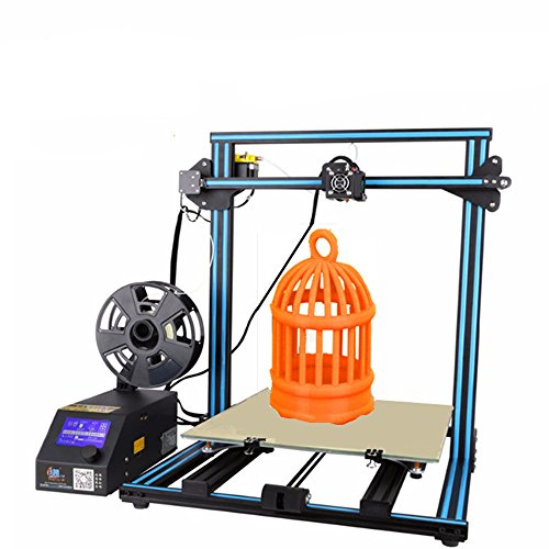 Luxnwatts Upgrade Creality 3D Printer CR-10 10S S5 Filament Monitor with Dual Z Lead Screws Resume Print When Power Off 500x500x500mm (Blue)