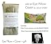 Peacegoods Unscented Flax Eye Pillow - Soft & Soothing Cotton 4 x 8.5 - Yoga Sleep Relaxation - Naturally Calming Colors - Weighted Yoga Massage Headache Sleep - beige