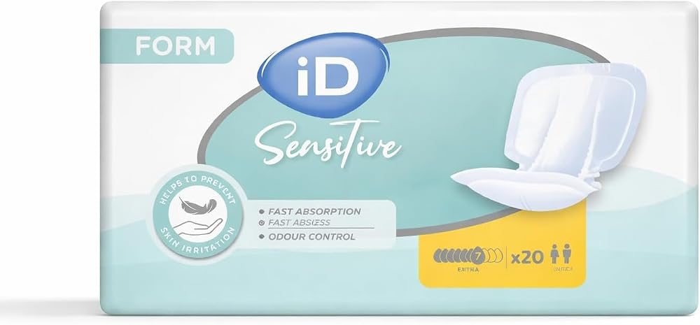 iD Expert Form Disposable Pads Extra Absorbency 21 Pads Unisex