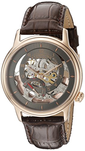 Stuhrling Original Men's 782.03 Legacy Analog Display Automatic Self Wind Brown Watch