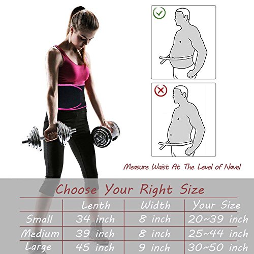 FTEOX Waist Trimmer Belt,Weight Loss Belt Sweat Belt Waist Trainer Belt Slimming Belt for Women&Men Stomach Fat Burner Low Back Lumbar Support Adjustable Straps with Sauna Suit Effect - Thumbnail 5