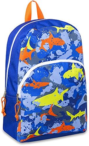 15" Printed Preschool/Elementary School Backpack (Shark)